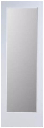 Slab: Primed MDF Smooth 1-Lite French Door Ovolo Sticking Frosted Glass Slab