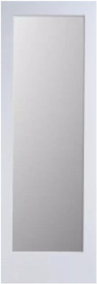 Slab:Primed Smooth MDF 1-Lite Frosted Shaker 4620