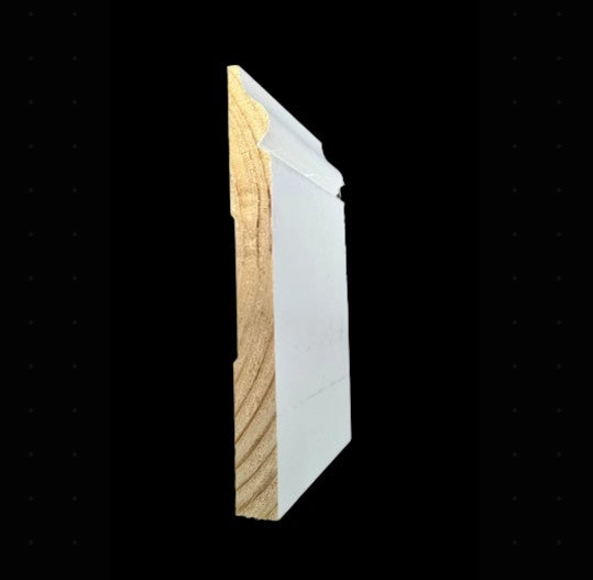 Base: 151 5 1/4 Primed Finger Joint Pine (9/16"5-1/4") 8' or 16'