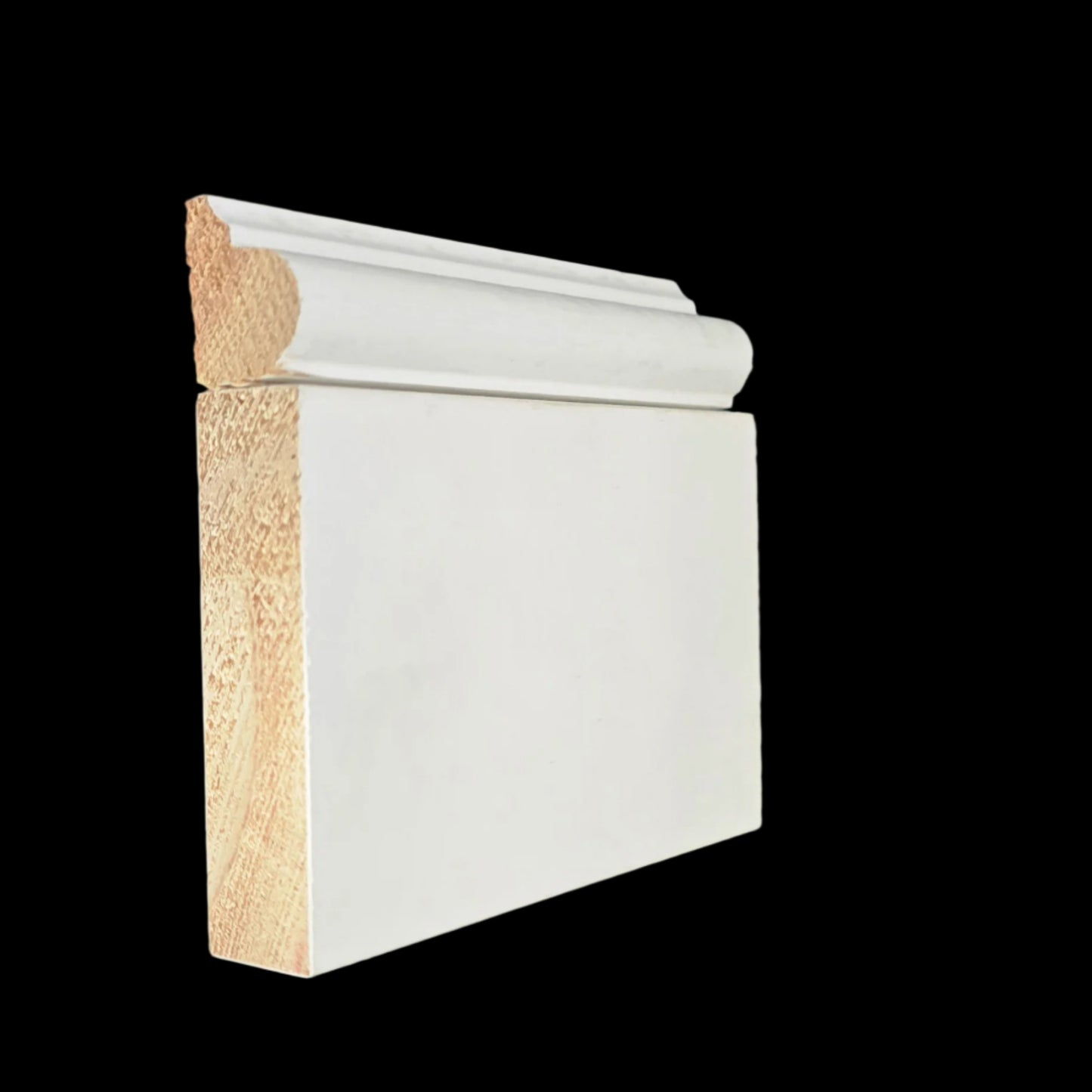 Base: 1207 (Base Cap) 7/8 Primed Finger Joint Pine (11/16"x7/8") 8' or 16'