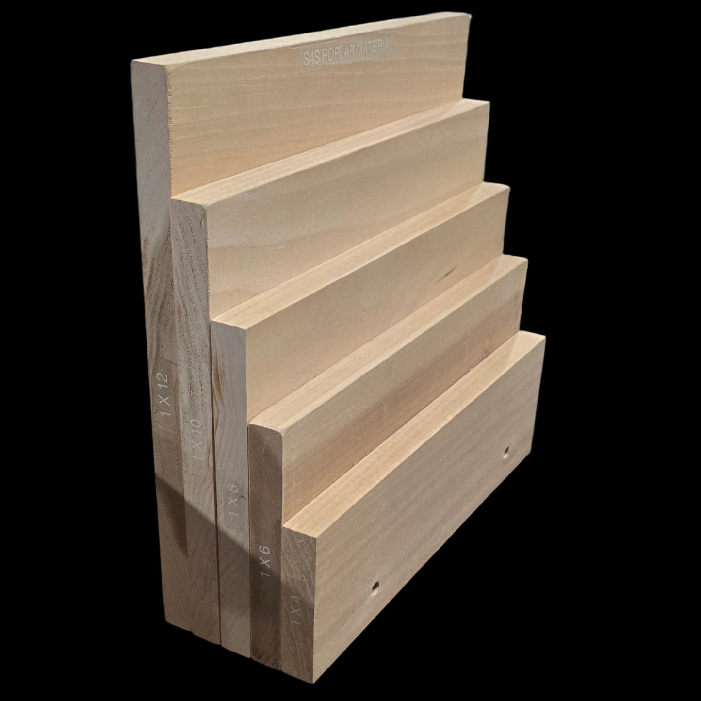 Poplar: 1 X 8 Clear Poplar S4S