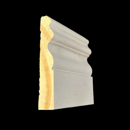 Casing: VIC (Victorian) 3 1/2 Primed Finger Joint Pine (11/16"x3-1/2") 8.5 or 17'