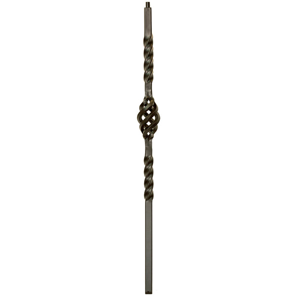 NEWL-BASK48 2450 Newel - Single Basket *use with 1-3/16" NC-101 / 1-3/16" Sq.