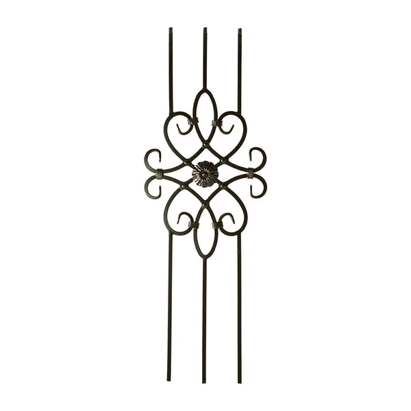 M-399 2491 3 Leg Panel 1/2" Sq. Baluster *use with 1/2" shoes and knuckles