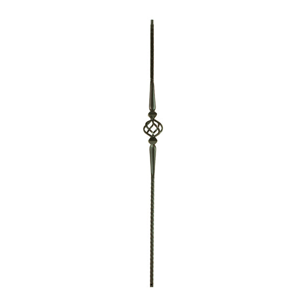 M16044 2572 Gothic Series Baluster Sgl Basket w/ Spoons 9/16" Sq.