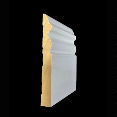 Base: 4180 4 1/4 Primed Finger Joint Pine (9/16"x4-1/4") 8' or 16'