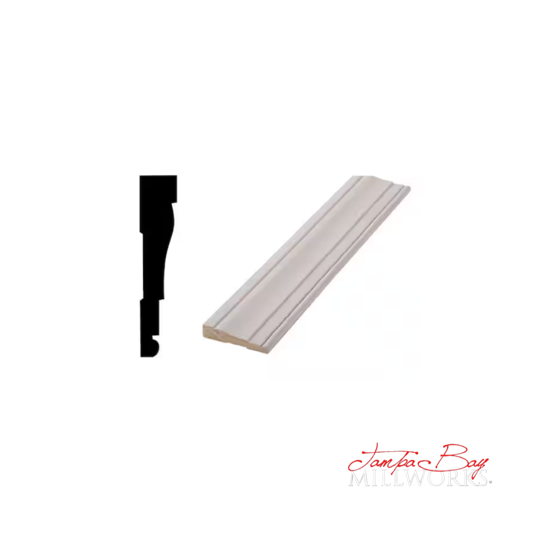 Casing:445 Primed Finger Joint Pine 3-1/4" CASING