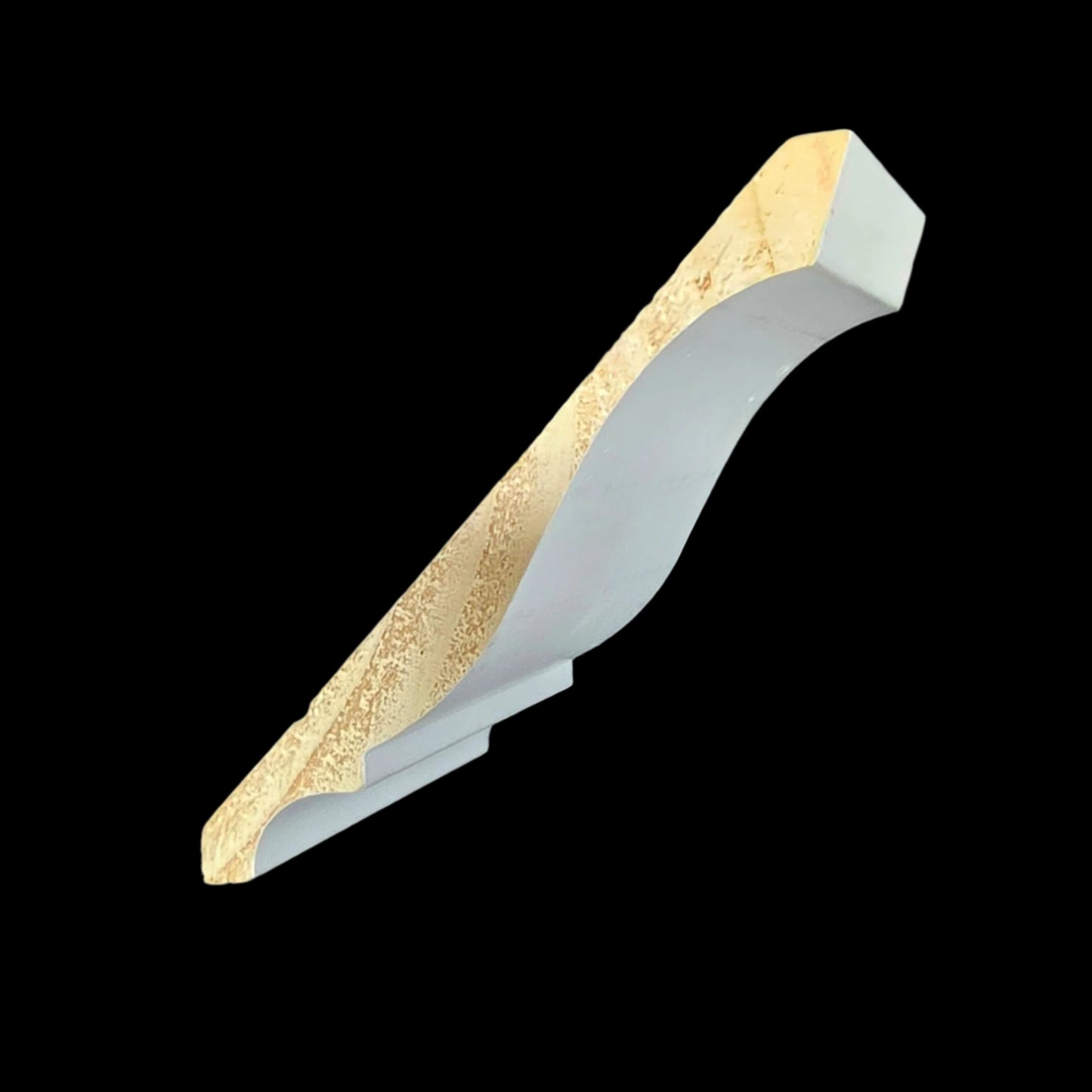 Crown: 45 5 1/4 Primed Finger Joint Pine (9/16"x5-1/4") 8' or 16'