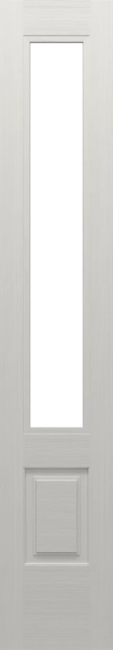 SLAB: Nova-90 Fiberglass Smooth 3/4-lite direct glazed Clear Low-E clear glass HVHZ-Impact DRS1ELI/DRS1EL80I (unfinished)