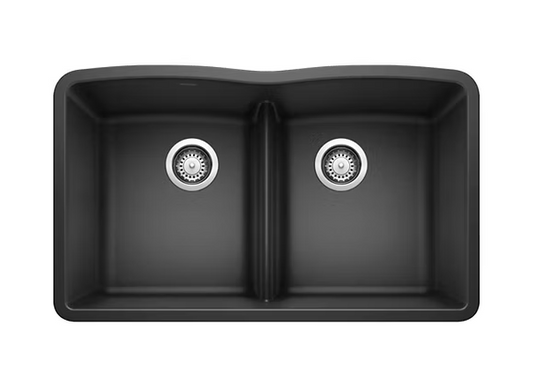 PROHS - Kitchen Sinks - Blanco Diamond Equal Low Divide Granite Composite Kitchen Sink