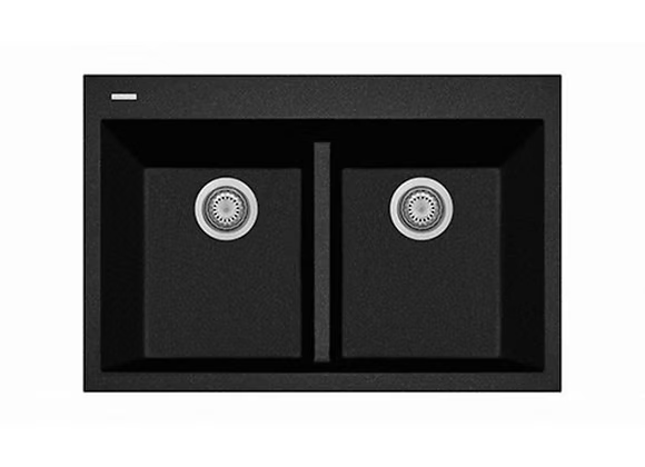 PROHS - Kitchen Sinks - Q Milano 50-50 Low Divide Granite Composite Kitchen Sink