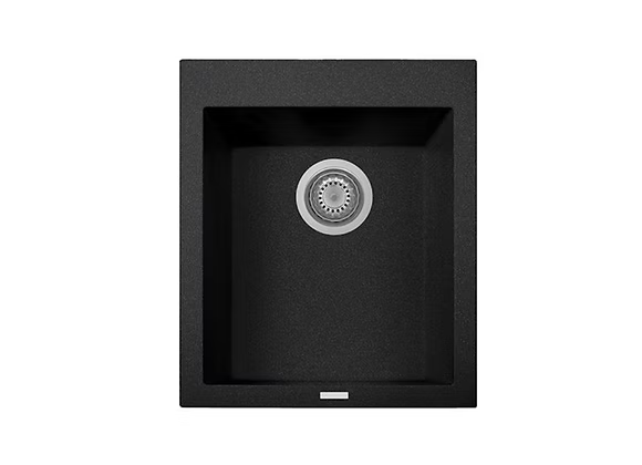 PROHS - Kitchen Sinks - Q Palermo Small Granite Composite Single Bowl Bar Sink