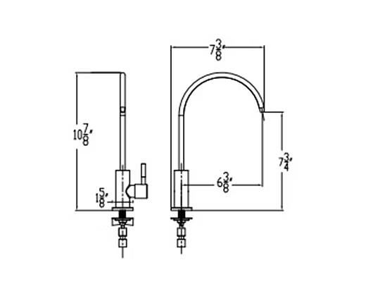 PROHS - Kitchen Faucet - HUNTINGTON BRASS Contemporary Drinking Faucet