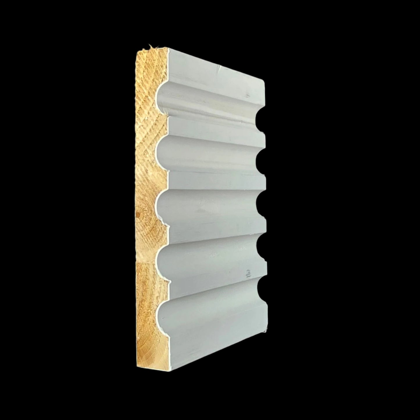 Casing: FLUTED CSG 5 1/4 Primed Finger Joint 11/16"x5-1/4"x16'