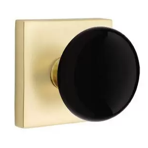 Emtek 5110 Passage Porcelain Door Knob with Square Rosette