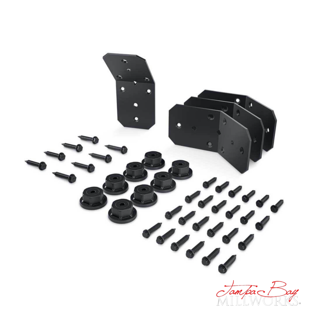 OZCO Ironwood 4" Flush Inside 45 degree 4 pcs Item# 51768