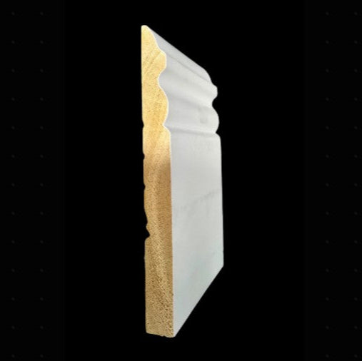 Base: 5180 5 1/4 Primed Finger Joint Pine (9/16"x5-1/4") 8' or 16'