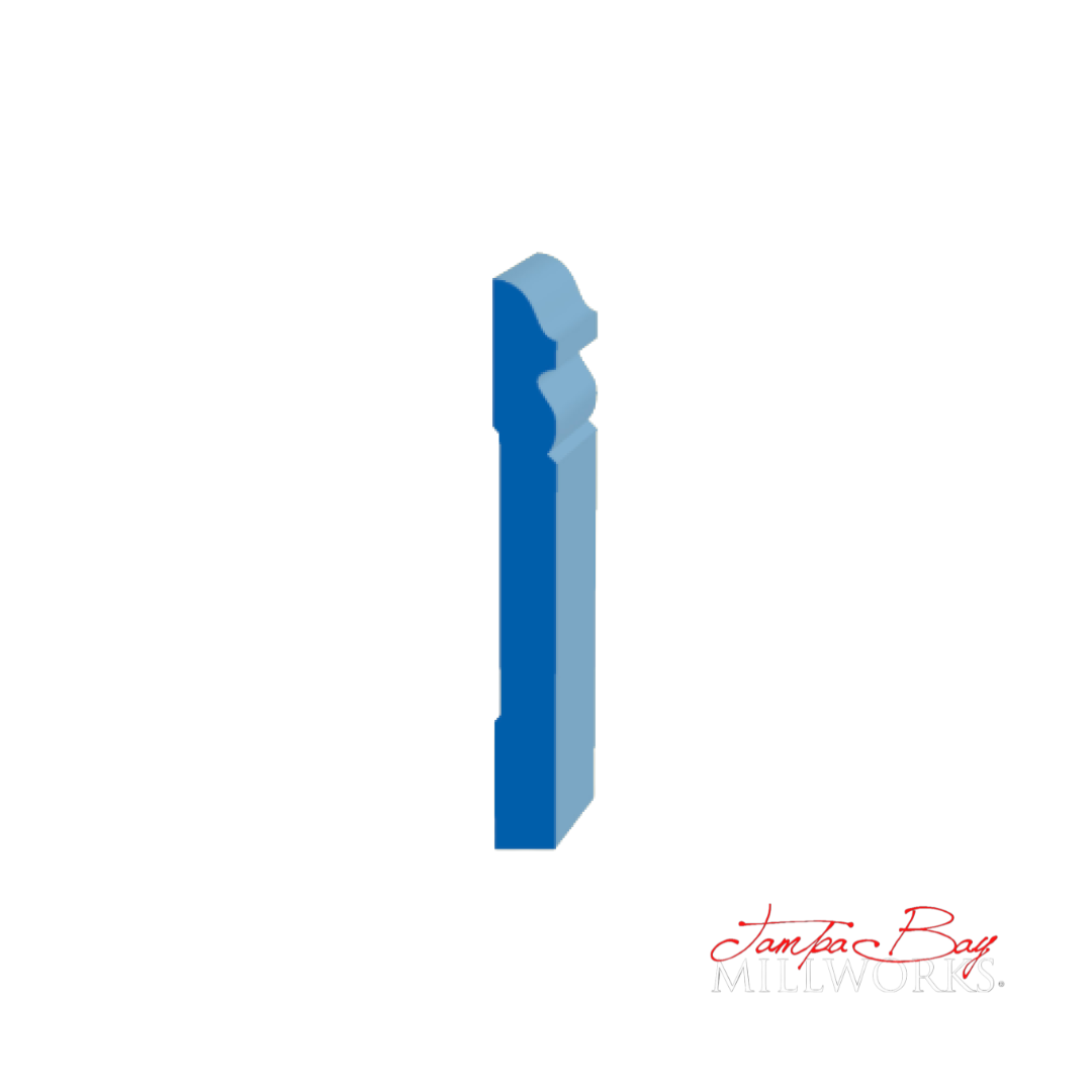 Base: 6180 6 1/4 Primed Finger Joint Pine  (5/8"x6-1/4") 8' or 16'