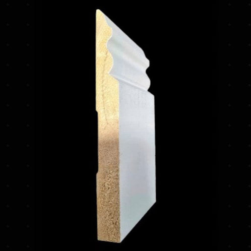 Base: 6180 6 1/4 Primed Finger Joint Pine  (5/8"x6-1/4") 8' or 16'