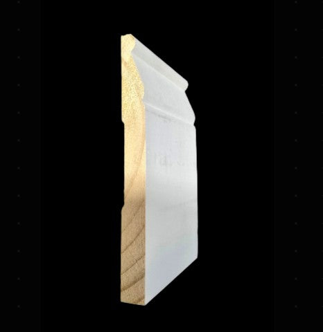 Base: 688 5 1/4 Primed Finger Joint Pine (9/16"x5-1/4") 8' x 16'