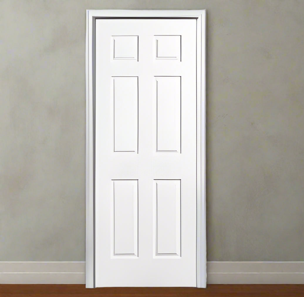 PreHung: Primed Moulded Raised Panel 6/8(80") 20 Min. Fire Rated 1 3/4" Thick SC