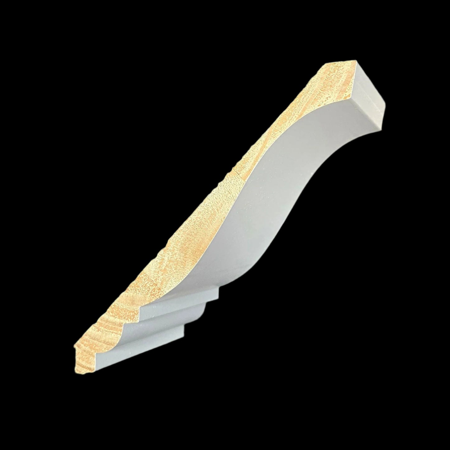 Crown: MSI (Beaded Crown) 7 1/4 Primed Finger Joint Pine (11/16"x7-1/4") 8' or 16'