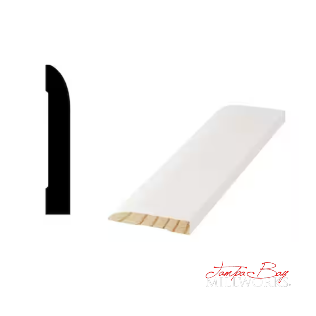 Base: 713 3 1/4 Primed Finger Joint Pine (9/16'x3-1/4") 8' or 16'