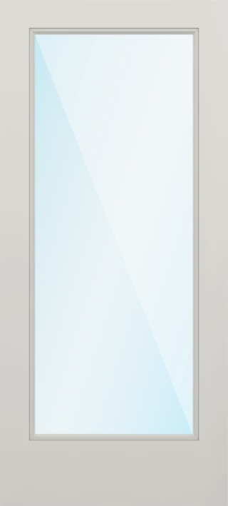 SLAB: Nova-45 Fiberglass Smooth 1-lite full-lite direct glazed Clear Low-E glass HVHZ-Impact (unfinished)