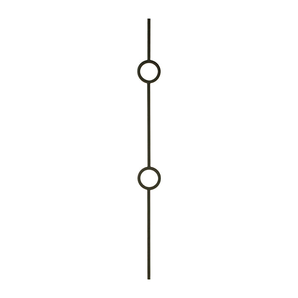 M40244 2931 Medallion Series Baluster Double Ring 1/2" Sq.