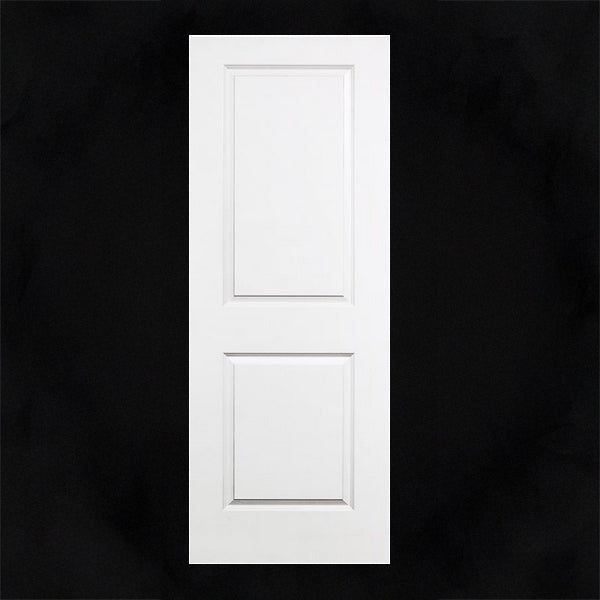 Slab: Carrara(SSC) Primed Molded Smooth 2-Panel Raised Squaretop Smooth Solid Core Slab 1 3/8"