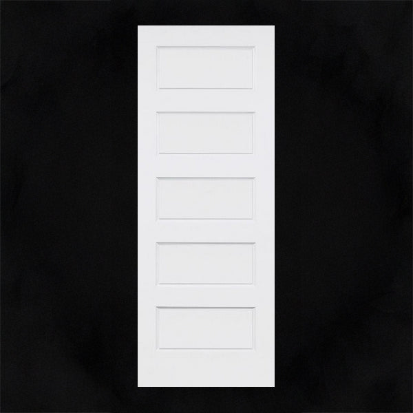 Slab: Conmore(SSC) Primed Molded 5-Panel 80" or 6-Panel 96" Smooth Solid Core Slab 1 3/8"