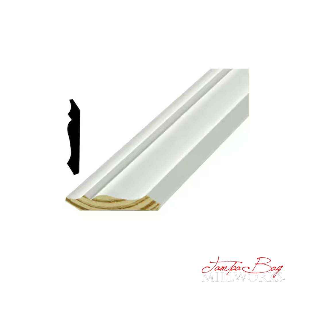 Crown: 48 4 1/4 Primed Finger Joint Pine (9/16"x4-1/4") 8' or 16'