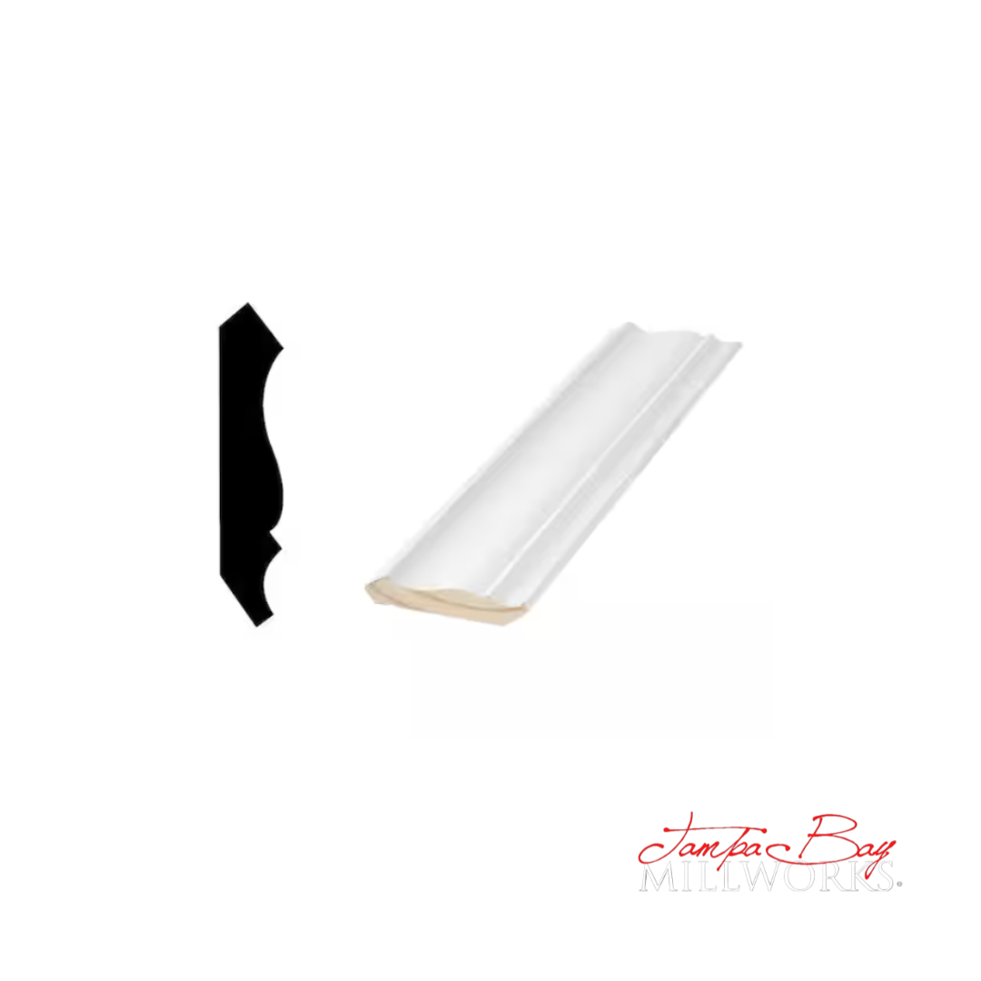 Crown: 52 2-3/4 Primed Finger Joint Pine (9/16"x2-3/4") 8' or 16'