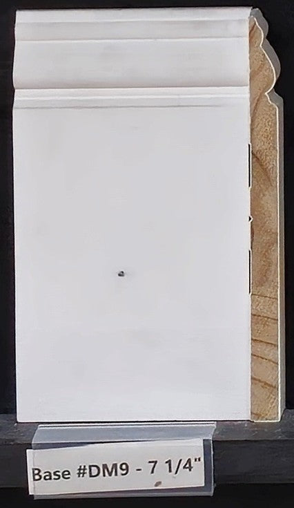 Base: DM9 7 1/4 Primed Finger Joint Pine (9/16"x7-1/4") 8' or 16'