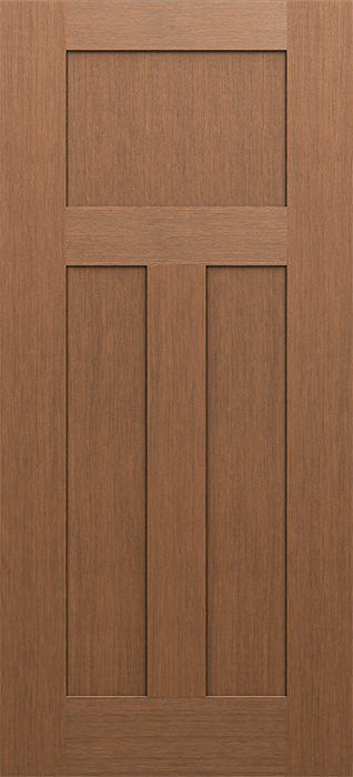 SLAB: Fiberglass Fir WG Texture 3-Panel Craftsman Shaker DRF3C/DRF3C80 (unfinished)