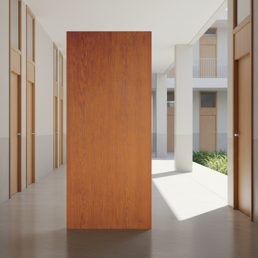 SLAB: Fiberglass Oak WG Texture Flush DRG00 Replacement (unfinished)