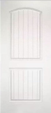 SLAB: Fiberglass Smooth 2-Panel Radius Planked Raised HVHZ-Impact DRS2GI (unfinished)