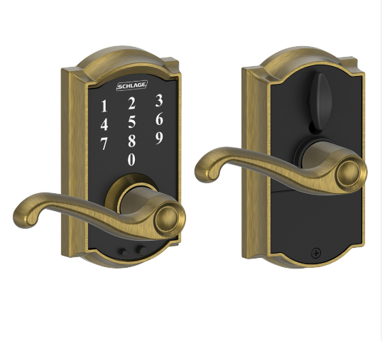Schlage Touch Keyless Touchscreen Lever - Camelot x Accent
