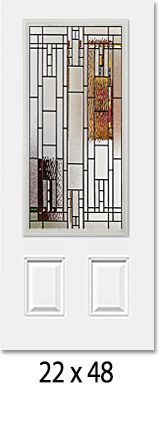 Horizon - Decorative Glass Black Patina (Glass Insert Only)