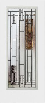 Pre-Hung Fiberglass Smooth w/Horizon Glass Insert 1-3/4" Plastpro FL# 17347