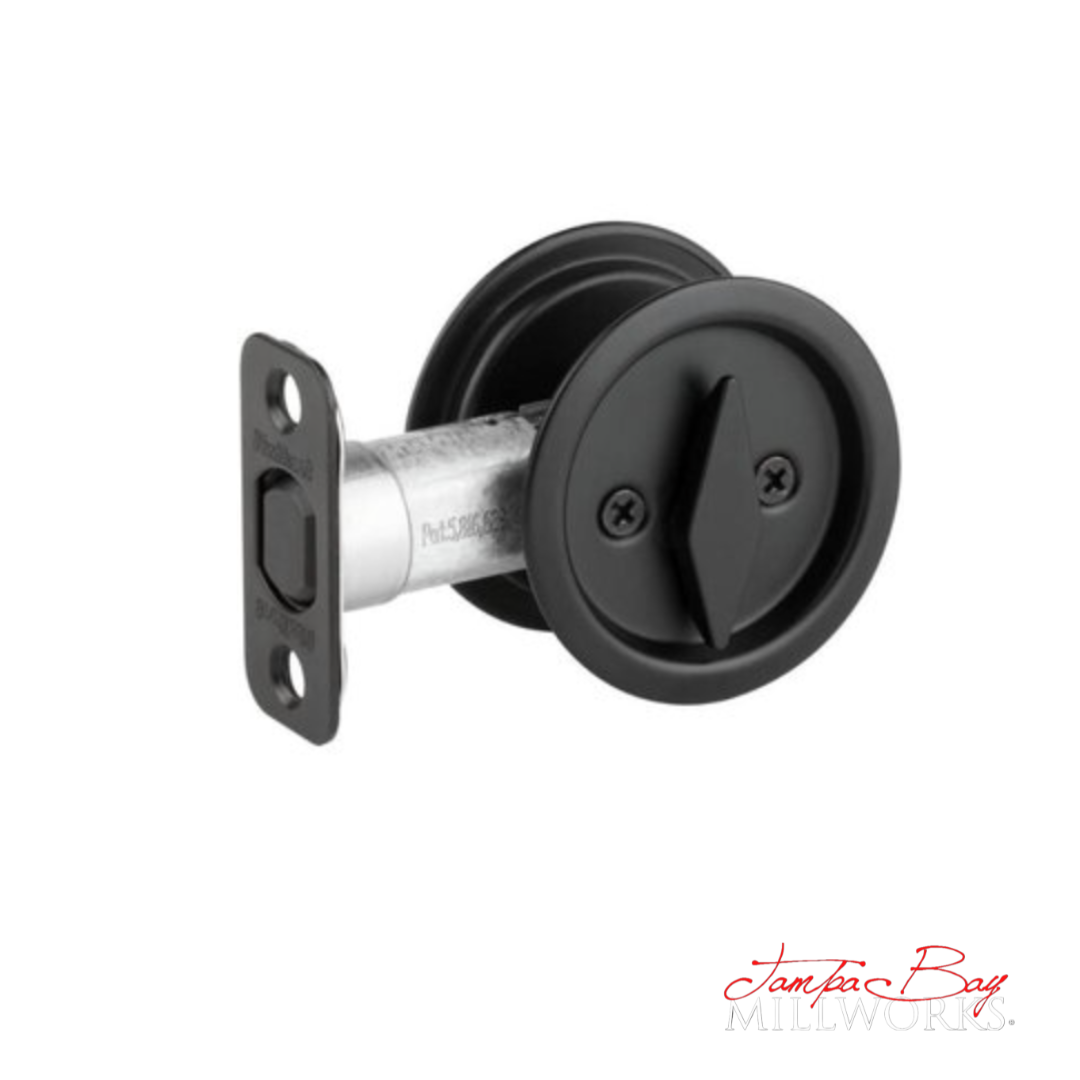 DOOR HARDWARE: Kwikset 335-514 (Matt Black) Privacy