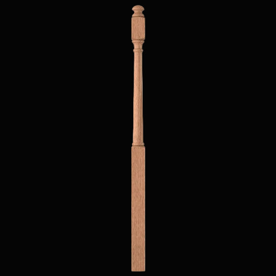STAIR-PART: LJ-4042-O Red Oak Long Util Newel 48"