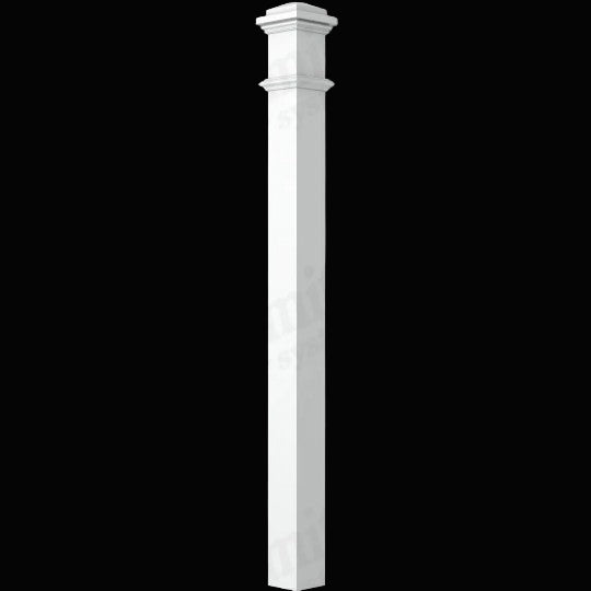 STAIR-PART: LJ-4076-PRG 58" Gloss Primed Newel