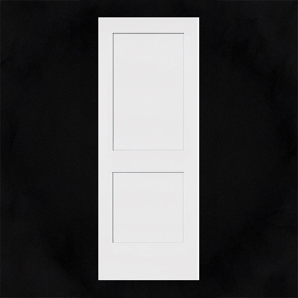 Slab: Monroe(SSC) Primed Molded 2-Panel Smooth Solid Core Slab 1 3/8"