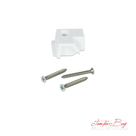 Screeneze SE Plinth Crnr Mt White Kit SECMWHT