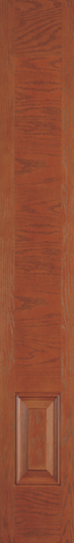 SLAB: Fiberglass Oak WG Texture Flush over 1-Panel SLG49 - for 8"x48" insert (unfinished)