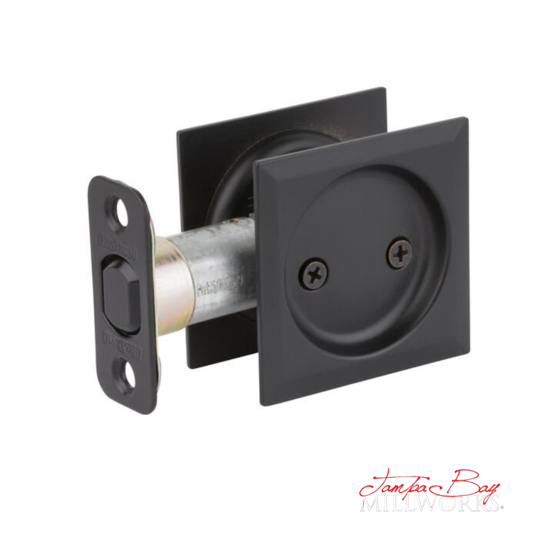 DOOR HARDWARE:Kwikset 334-514 SQ (Matte Black) Passage