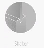 Pre-hung: Primed MDF 1-Lite Frosted Shaker w/4-9/16" PFJ Jamb Bundle