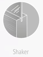 Slab: Primed MDF 5 Lite Frosted Shaker Primed 4605