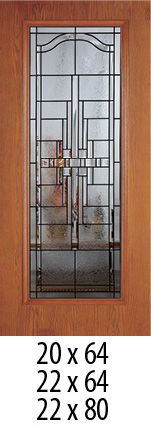 Templar - Decorative Glass Black Patina (Glass Insert Only)
